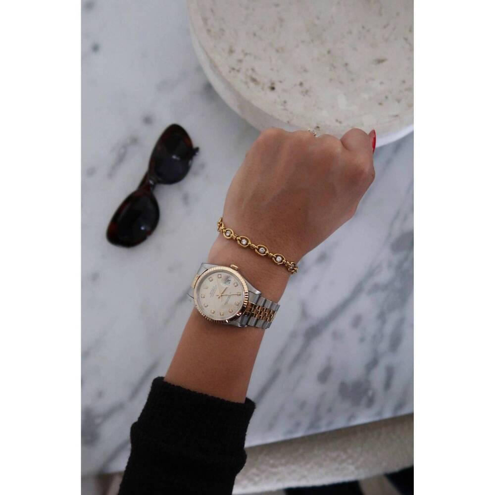 NEW CHANSUTTPEARLS women's brooke bracelet in gold